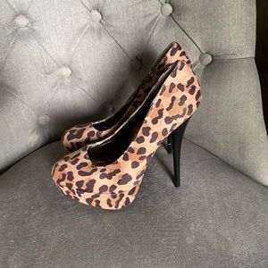 Cheetah print heels